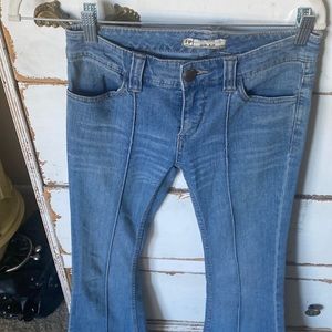 Free people bell bottom jeans for low waisted